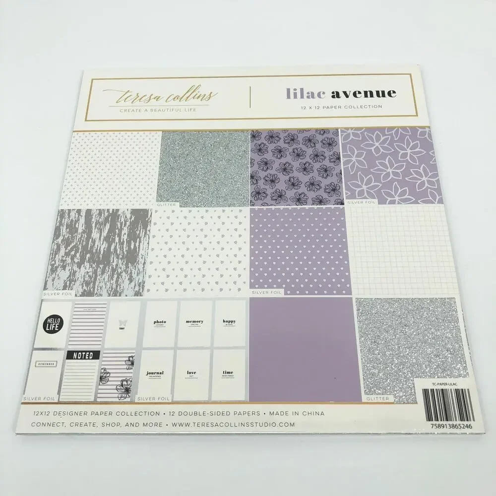 Teresa Collins Scrapbook Paper‎ Pads 12x12 Lot 4 Scrapbooking Clear Acetate